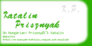 katalin prisznyak business card